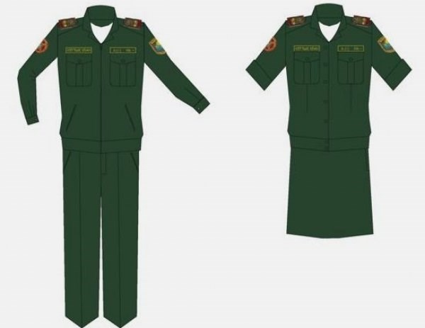 Дополнительно о новой офисной форме одежды в армии