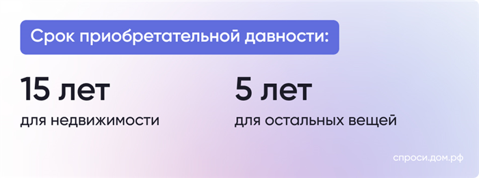 Как правильно владеть имуществом по приобретательной давности?